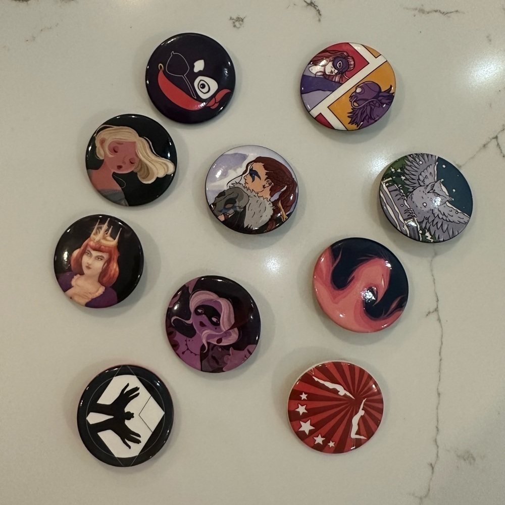 Owl Crate Collectible Pins Lot  (10) EUC